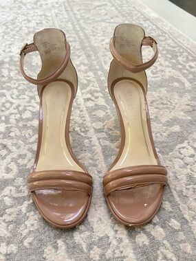 Kenneth Cole Nude Ankle-Strap Heels